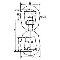 Algopix Similar Product 20 - SEACHOICE Eye & Eye Swivel - 5/8"