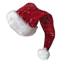 Algopix Similar Product 14 - Christmas Santa Hat With Full Sequins