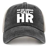 Algopix Similar Product 14 - NO GO Ahead Call HR Trucker Hat Men