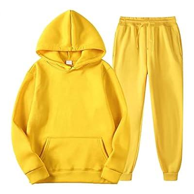 Classic Color Block Men's Athletic 2Pcs Tracksuit Set Casual Full-Zip  Sweatsuits Long Sleeve Hoodie And Jogging Pants Set For Gym Workout Running