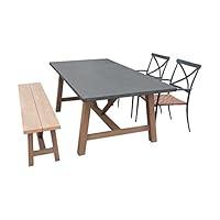 Algopix Similar Product 9 - Carabelle BAD7014GY Outdoor Dining Set