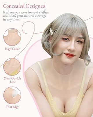 Best Deal for Peikey Breastplate Silicone Breast Forms with Bra B-G CUP