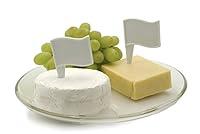 Algopix Similar Product 10 - RSVP Porcelain Cheese Marker Flags with