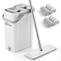 Algopix Similar Product 3 - oshang Flat Squeeze Mop and Bucket 