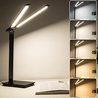 Algopix Similar Product 4 - KINKAI Double Swing Arm Bright LED Desk