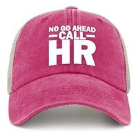 Algopix Similar Product 10 - NO GO Ahead Call HR Trucker Hat Men