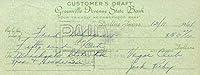 Algopix Similar Product 11 - Jack Ruby Signed Auto 1961 Bank Check