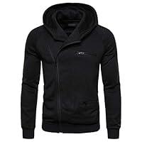 Algopix Similar Product 8 - Men Hoodies Side Zipper Lapel Hooded