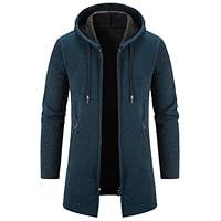 Algopix Similar Product 11 - Mylldey Mens Long Cardigan Hoodies