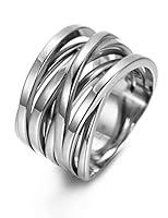 Algopix Similar Product 9 - CIUNOFOR 137MM Cross Ring for Women