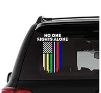 Algopix Similar Product 4 - No One Fights Alone Vinyl Car and Truck