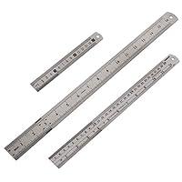 Algopix Similar Product 10 - 3 Pack Stainless Steel Ruler 16 inch 6