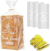 Algopix Similar Product 8 - Bread Loaf Packing Bags with Ties