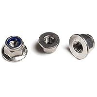 Algopix Similar Product 7 - 5 Pack  Flanged Nyloc Nuts DIN 6926