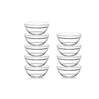 Algopix Similar Product 17 - Sweejar 4 inch Small Glass Bowls Set 7