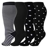 Algopix Similar Product 8 - CUBIEX 4 Pairs Plus Size Compression