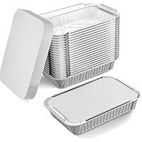 Algopix Similar Product 3 - DOBI Aluminum Pans with Lids 50 Pack