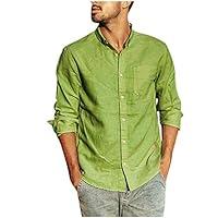 Algopix Similar Product 4 - LEXUPA Men Tops Fashion Summer Button