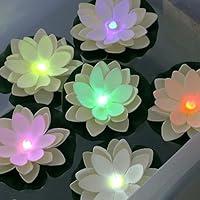 Algopix Similar Product 18 - LACGO 12 PCS Floating Lotus Lights 