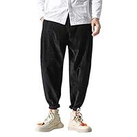 Algopix Similar Product 11 - Aleola Mens Casual Retro Trousers