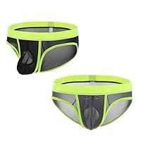 Algopix Similar Product 10 - JINSHI Mens Sexy Ice Silk Underwear