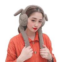 Algopix Similar Product 1 - HAOZAIKEJI Cute Rabbit Earmuffs Girls