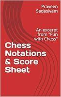 Algopix Similar Product 2 - Chess Notations  Score Sheet An