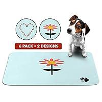 Algopix Similar Product 4 - Cute Washable Puppy Pee Pads  6 Pack