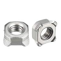 Algopix Similar Product 11 - uxcell Weld NutsM8 Square UNC Coarse