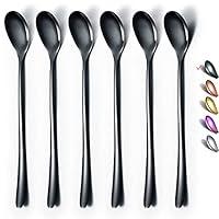 Algopix Similar Product 3 - Black Long Handle Spoon Coffee