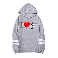 Algopix Similar Product 17 - Womens Hoodie HebeTop Musical Note