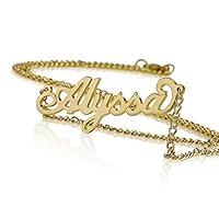 Algopix Similar Product 18 - Any Personalized Name Necklace 18k Gold