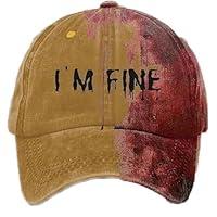 Algopix Similar Product 4 - Im Fine Baseball Cap Im Fine Hat for