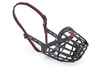 Algopix Similar Product 18 - Ancol Plastic Muzzle Blackred Size 8