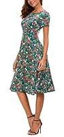 Algopix Similar Product 1 - EXCHIC Womens Floral Printed Dress