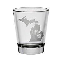 Algopix Similar Product 2 - Michigan I Like It Here Shot Glass