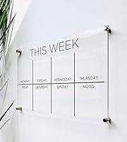 Algopix Similar Product 9 - Acrylic Weekly Calendar Board For Wall