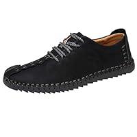 Algopix Similar Product 17 - Men Stitching Breathable Dress Shoes