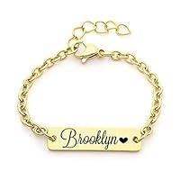 Algopix Similar Product 4 - Personalized Dainty Baby Name Gold Bar