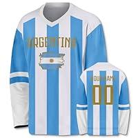 Algopix Similar Product 7 - Slvriog Custom Blue White Ice Hockey