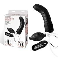 Algopix Similar Product 3 - 6IN Inflatable Vibrating Curved Dildo