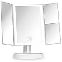 Algopix Similar Product 16 - Fancii Trifold Vanity Mirror with LED