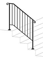 Algopix Similar Product 9 - Iron X Handrail Picket #3 (No Fasteners)