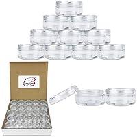 Algopix Similar Product 6 - 50 New Empty 5 Grams Acrylic Clear