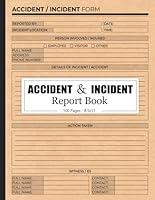 Algopix Similar Product 10 - Accident and Incident Report Book