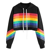 Algopix Similar Product 8 - FEISI22 Crop Hoodie Womens Casual Cute