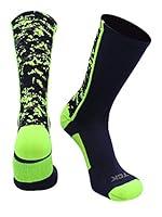 Algopix Similar Product 6 - TCK Digital Camo Crew Socks NavyNeon