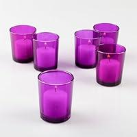 Algopix Similar Product 12 - Set of 12 Eastland Purple Votive Holders