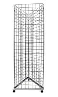 Algopix Similar Product 18 - Chrome Triangle Wire Grid Tower with