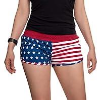 Algopix Similar Product 3 - Calhoun USA American Flag Womens